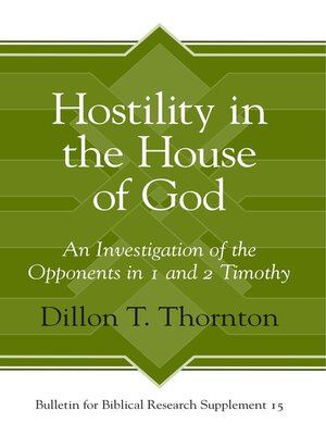 cover image of Hostility in the House of God